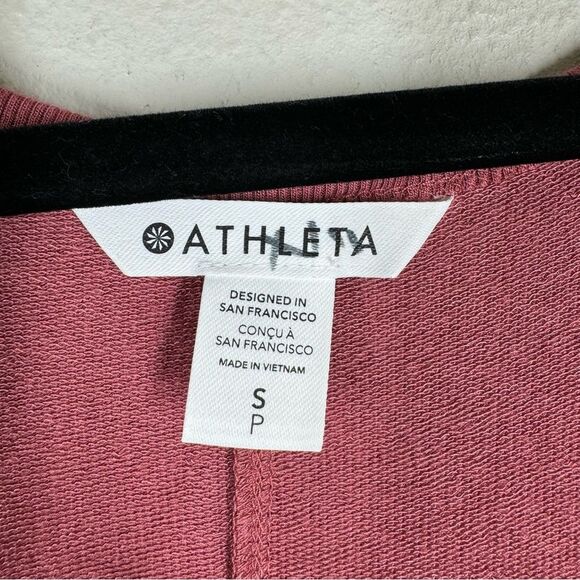 Athleta Balance Sleeveless Romper Activewear Berry Rose Pink Womens Small 601559 - Picture 5 of 10